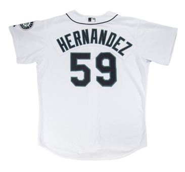 2005 Felix Hernandez Game Used Seattle Mariners Home Jersey - Rookie Season